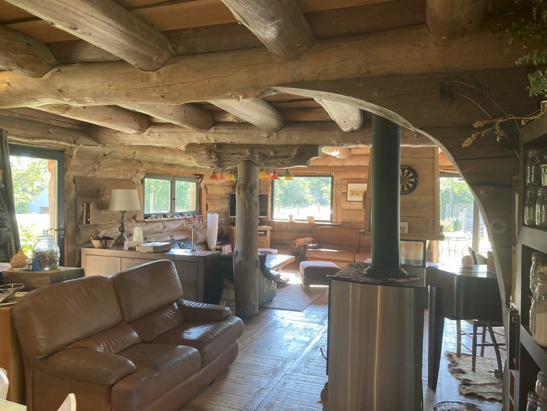 Très jolie maison en rondins dans son écrin de verdure à l'orée de la forêt d'Orléans - Photo 9 - Nibelle