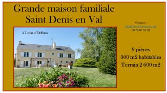 Grande maison familiale - Saint-Denis-en-Val (45560)